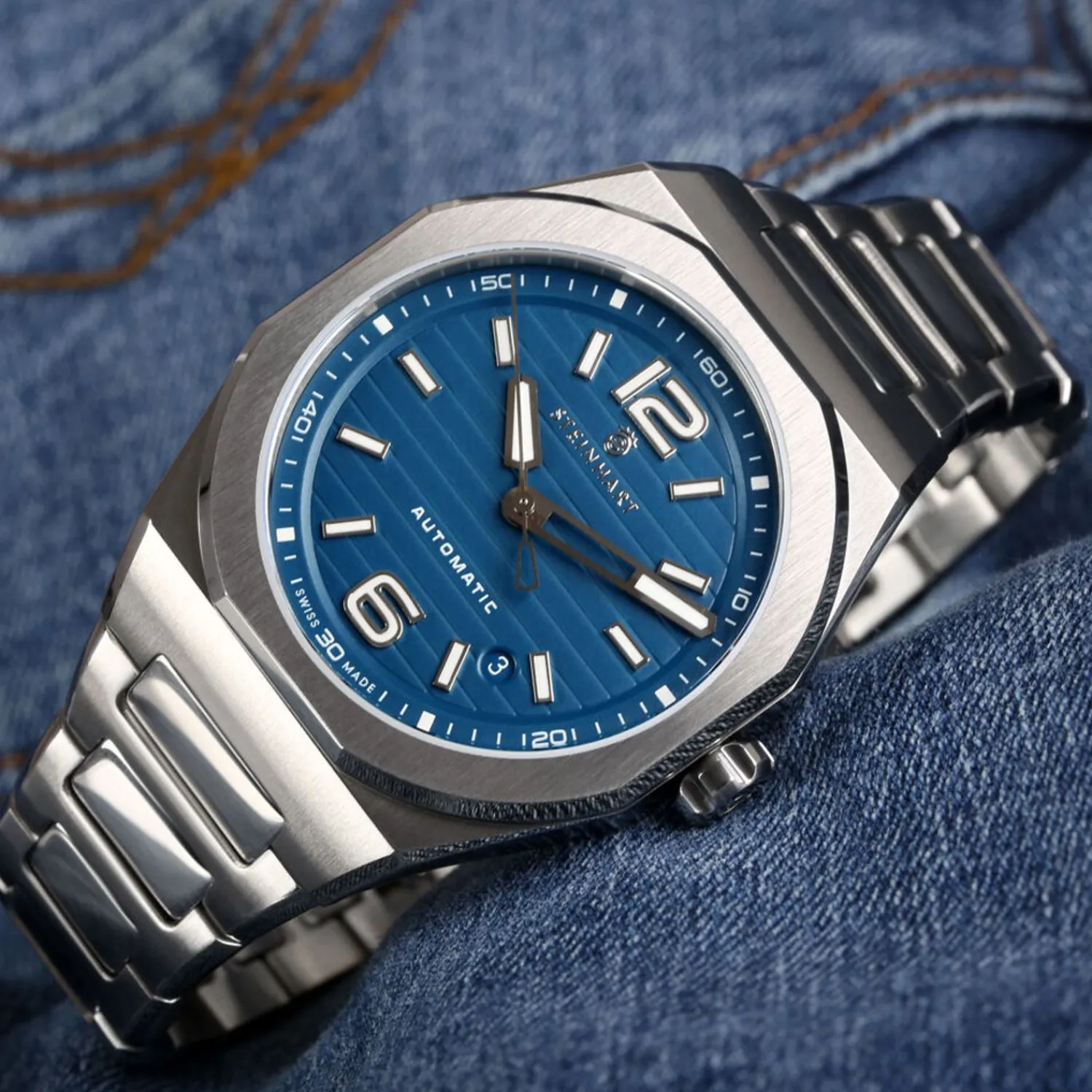 Steinhart Watches Premium Lijn^Architect Blauw