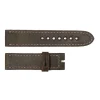 Steinhart Watches Bandjes 22 Mm^Band Donkerbruin Met Grijze Stiksels Maat M