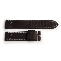 Steinhart Watches Bandjes 22 Mm^Band Zwart Met Klinknagels, Maat M