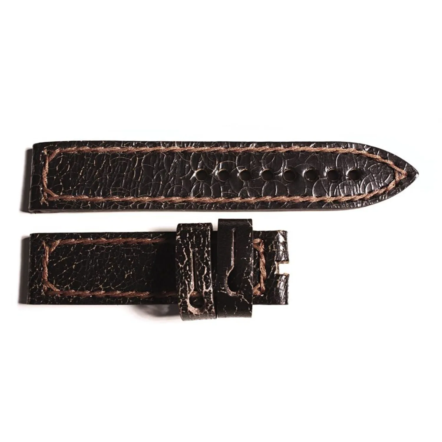Steinhart Watches Bandjes 22 Mm^Donkere Chocolade Vintage Crash Maat L