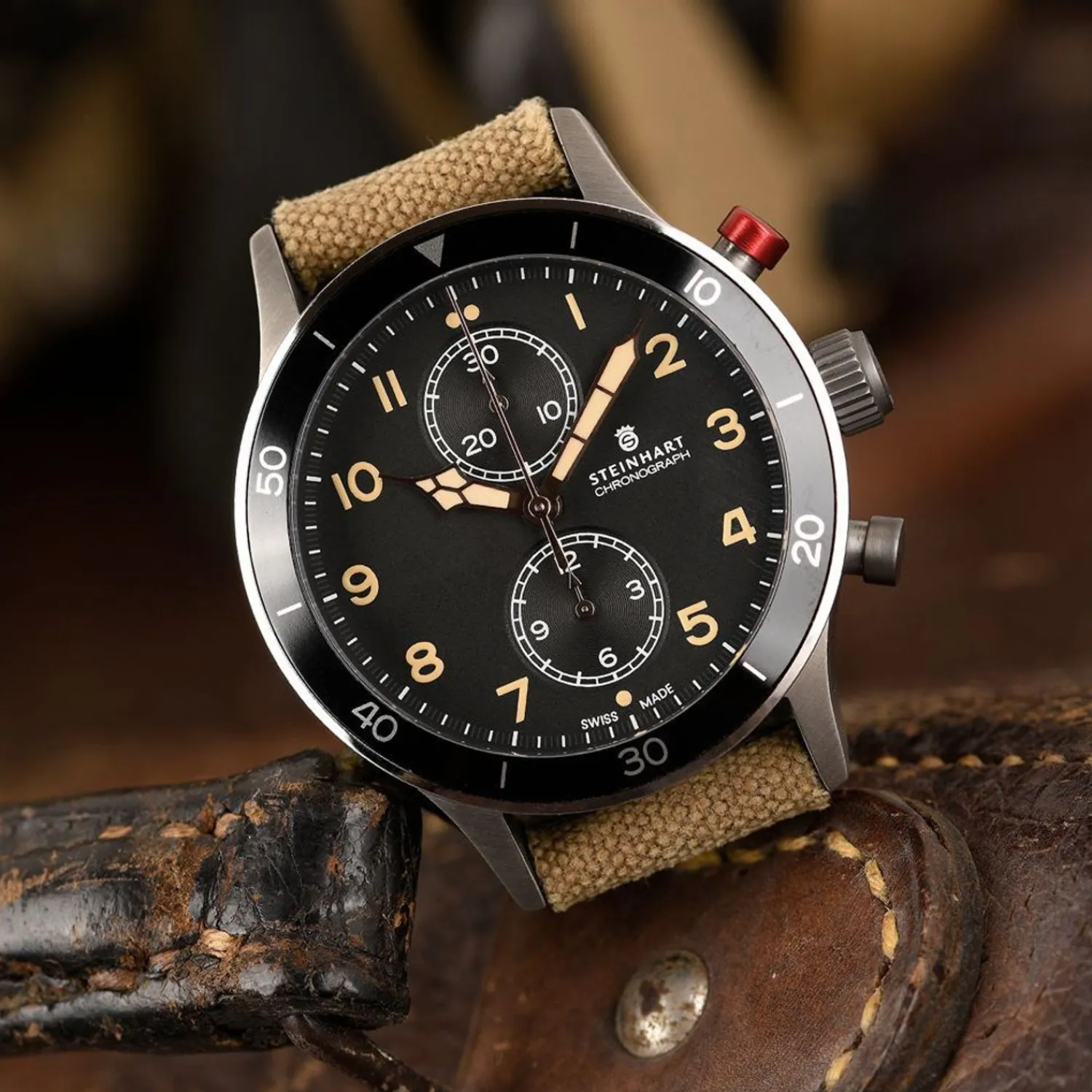 Steinhart Watches Chronografen^Flighttimer Vintage Militair