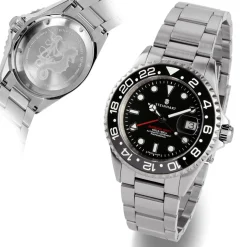 Steinhart Watches Duikhorloges 42 Mm^Gmt-Ocean 1 Zwart Keramiek Duikhorloge