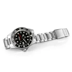 Steinhart Watches Duikhorloges 42 Mm^Gmt-Ocean 1 Zwart Keramiek Duikhorloge