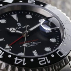 Steinhart Watches Duikhorloges 42 Mm^Gmt-Ocean 1 Zwart Keramiek Duikhorloge