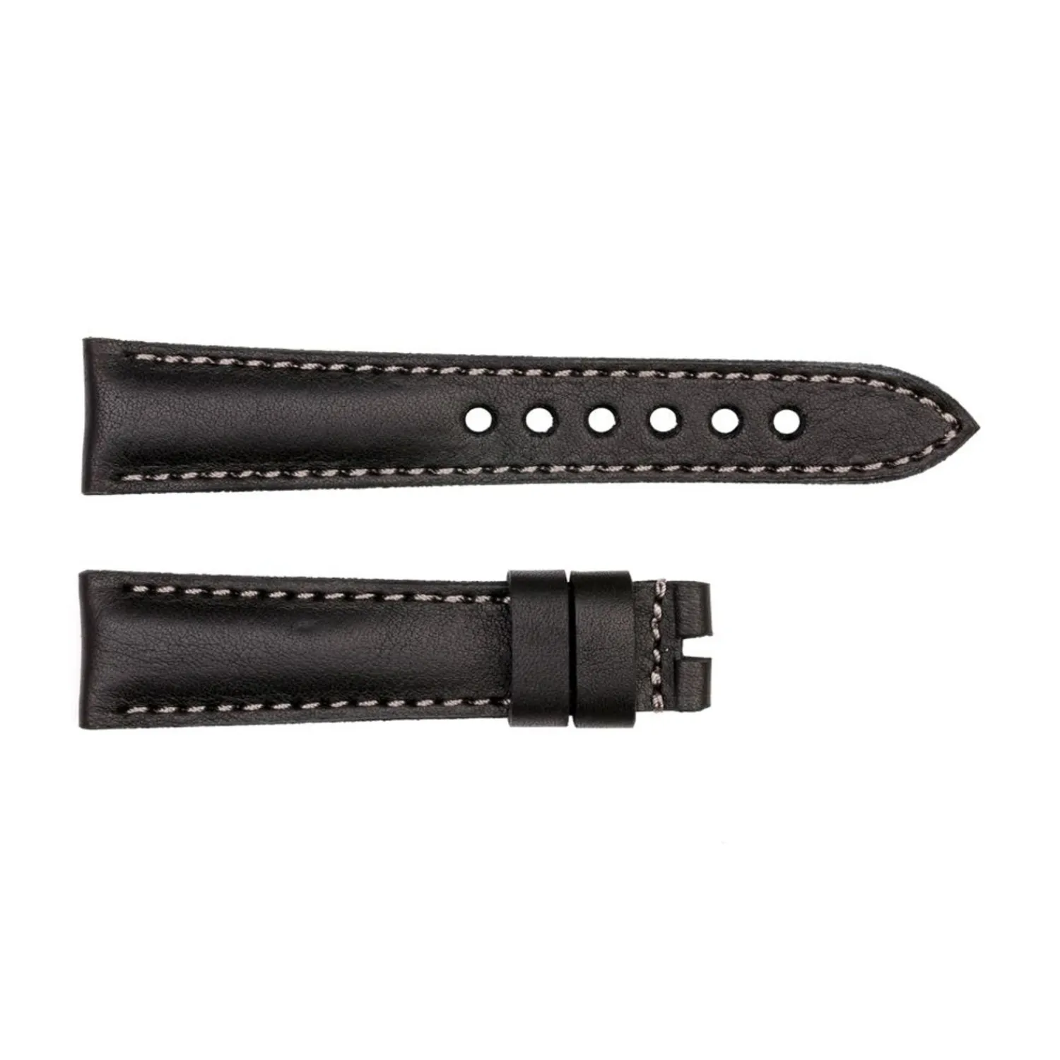 Steinhart Watches Bandjes 22 Mm^Lederband Schwarz Fur Flight Timer Black Grose L