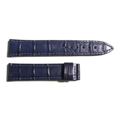 Steinhart Watches Bandjes 20 Mm^Leren Band Blauw Voor Marine 38 Maat M