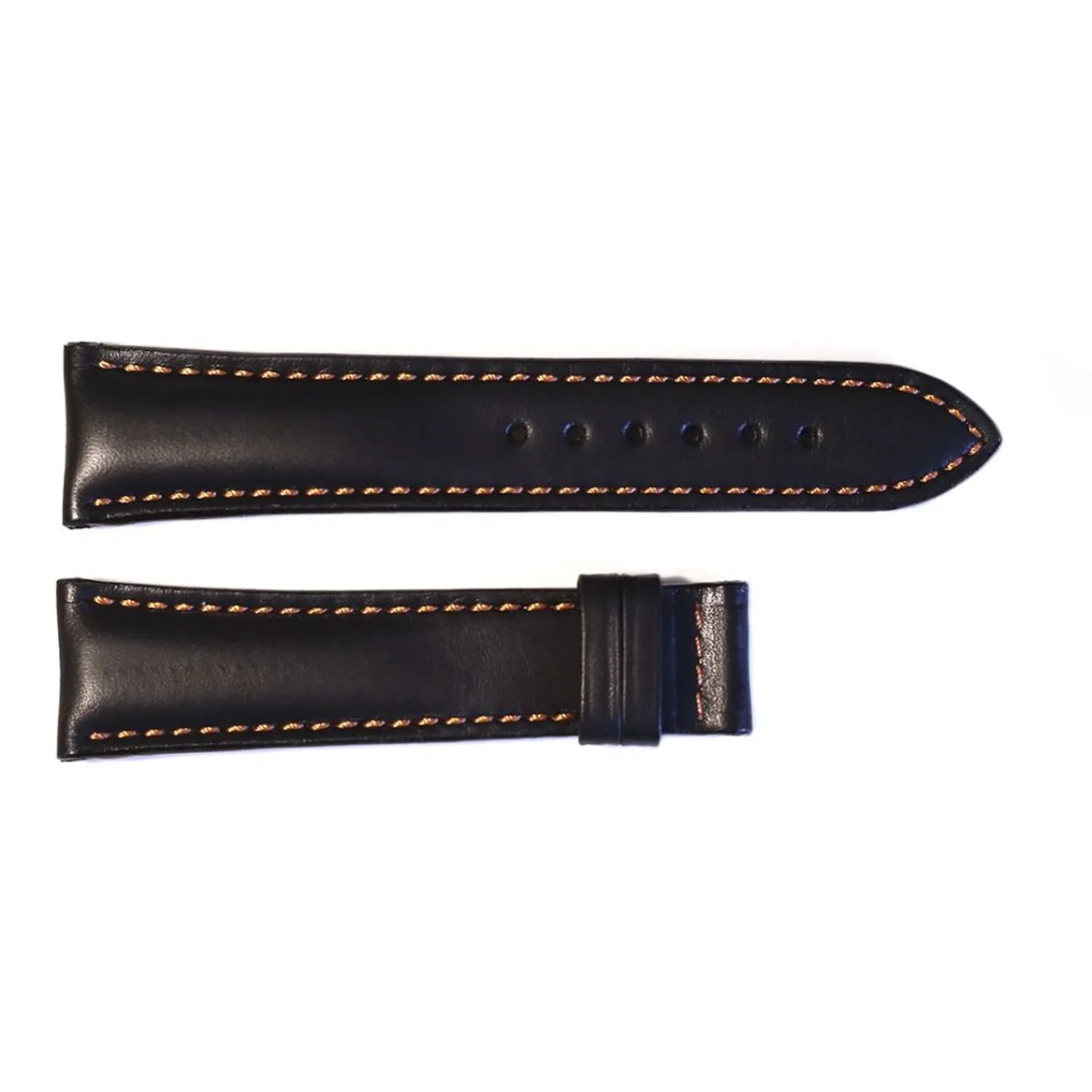 Steinhart Watches Bandjes 22 Mm^Leren Band Blauw Voor Racetimer Maat L