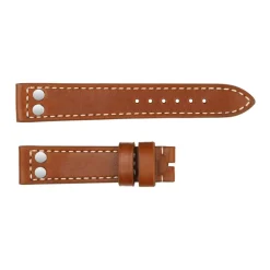 Steinhart Watches Bandjes 20 Mm^Leren Band Bruin Met Klinknagels L