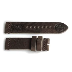 Steinhart Watches Bandjes 22 Mm^Leren Band Militair Vintage Bruin Maat L