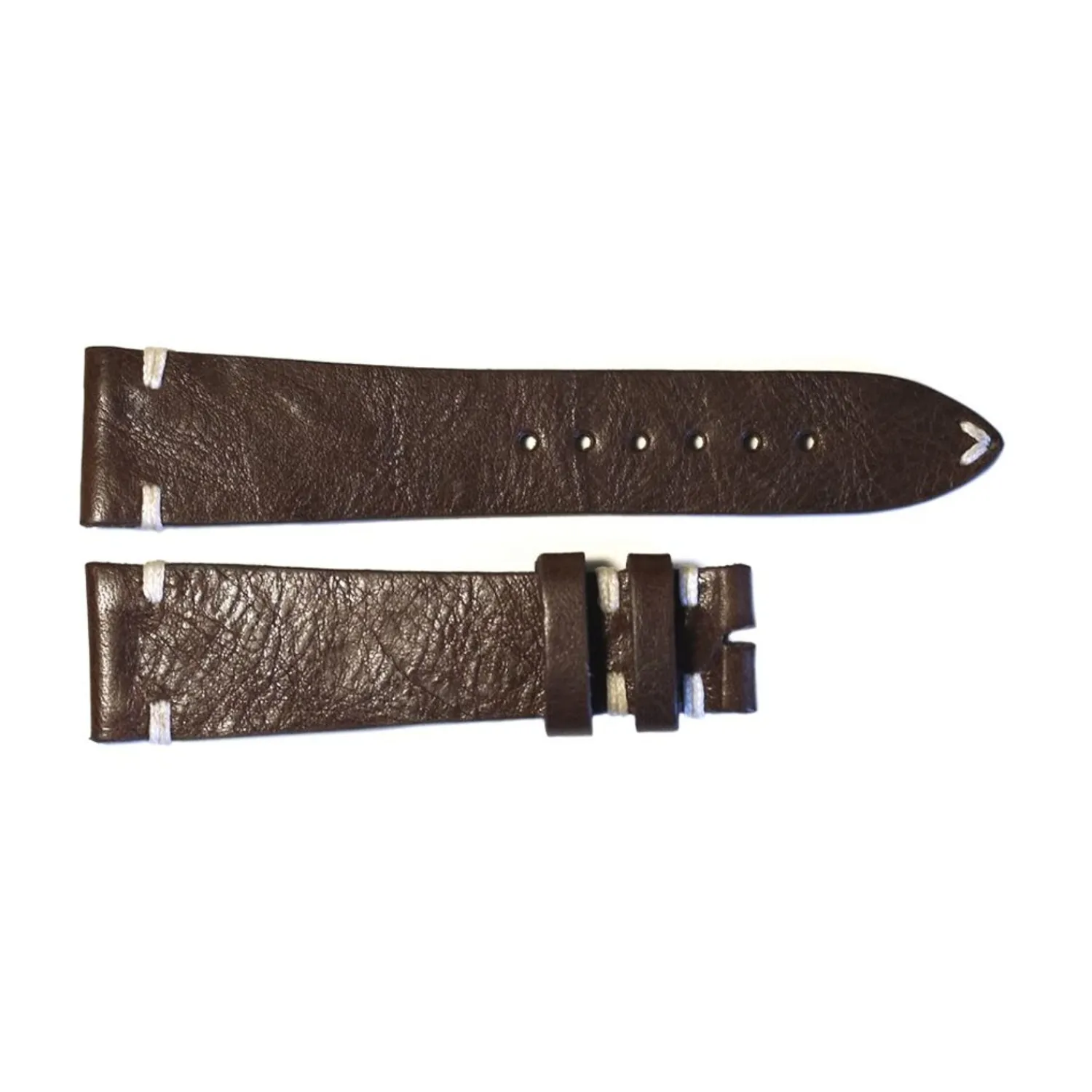 Steinhart Watches Bandjes 22 Mm^Leren Band Vintage Bruin Voor Ocean 1 Brons Maat M