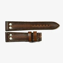Steinhart Watches Bandjes 22 Mm^Leren Band Voor Nav B Gun Metal En Nav B Central Tweede Maat L