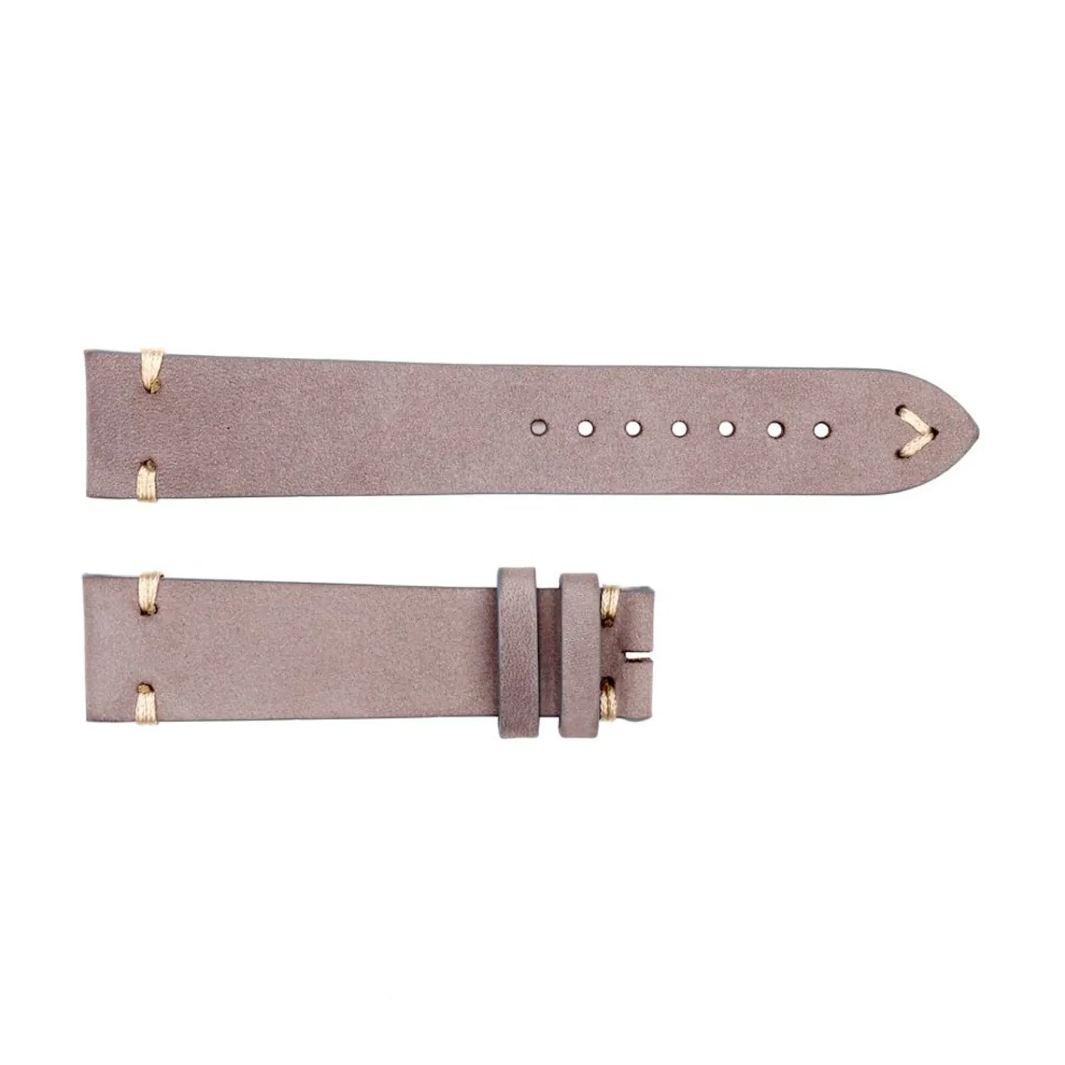 Steinhart Watches Bandjes 20 Mm^Leren Band Voor Ocean 39 Grijs Maat Xs