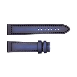Steinhart Watches Bandjes 22 Mm^Leren Band Voor Ocean Two Carbon Blue Maat L
