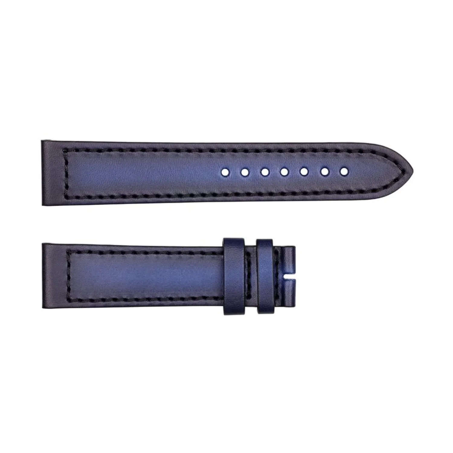 Steinhart Watches Bandjes 22 Mm^Leren Band Voor Ocean Two Carbon Blue Maat S