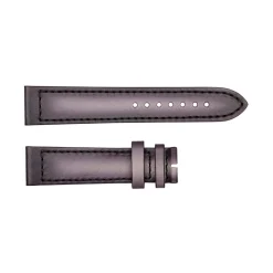 Steinhart Watches Bandjes 22 Mm^Leren Band Voor Ocean Two Carbon Zwart Maat M