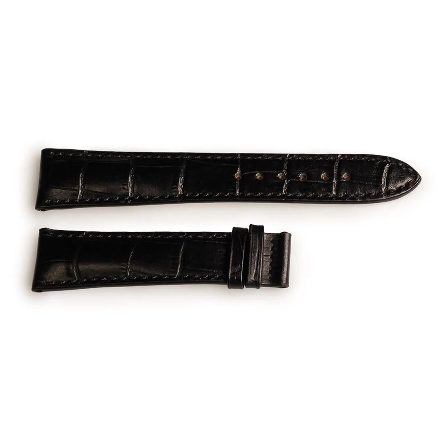 Steinhart Watches Bandjes 20 Mm^Leren Band Zwart Marine 38 Maat M