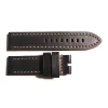 Steinhart Watches Bandjes 24 Mm^Leren Band Zwart Marone Vintage Maat M