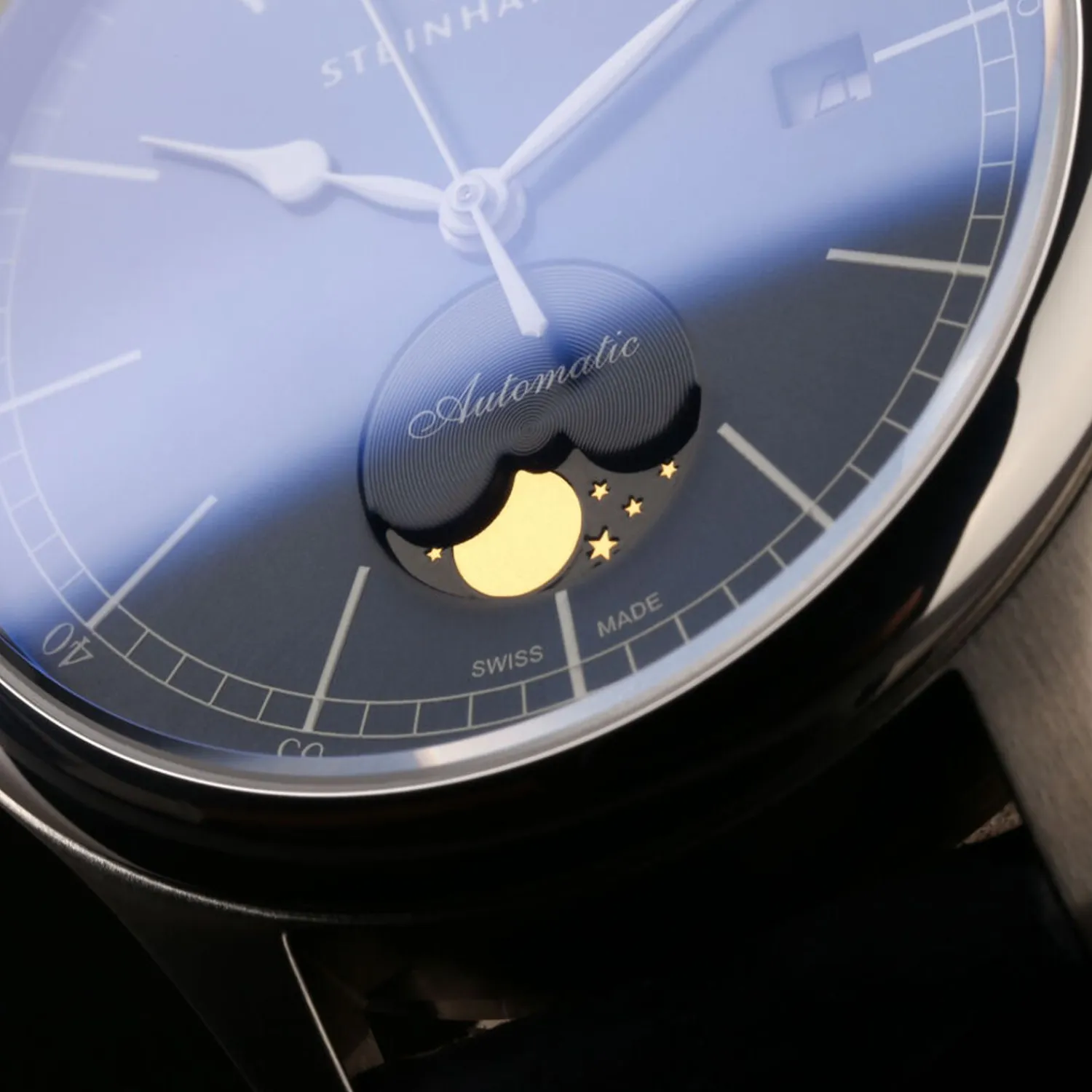 Steinhart Watches Maritieme Horloges^Mariene Maanfase Blauw
