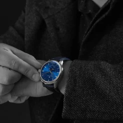Steinhart Watches Maritieme Horloges^Mariene Maanfase Blauw