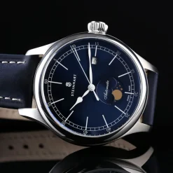Steinhart Watches Maritieme Horloges^Mariene Maanfase Blauw