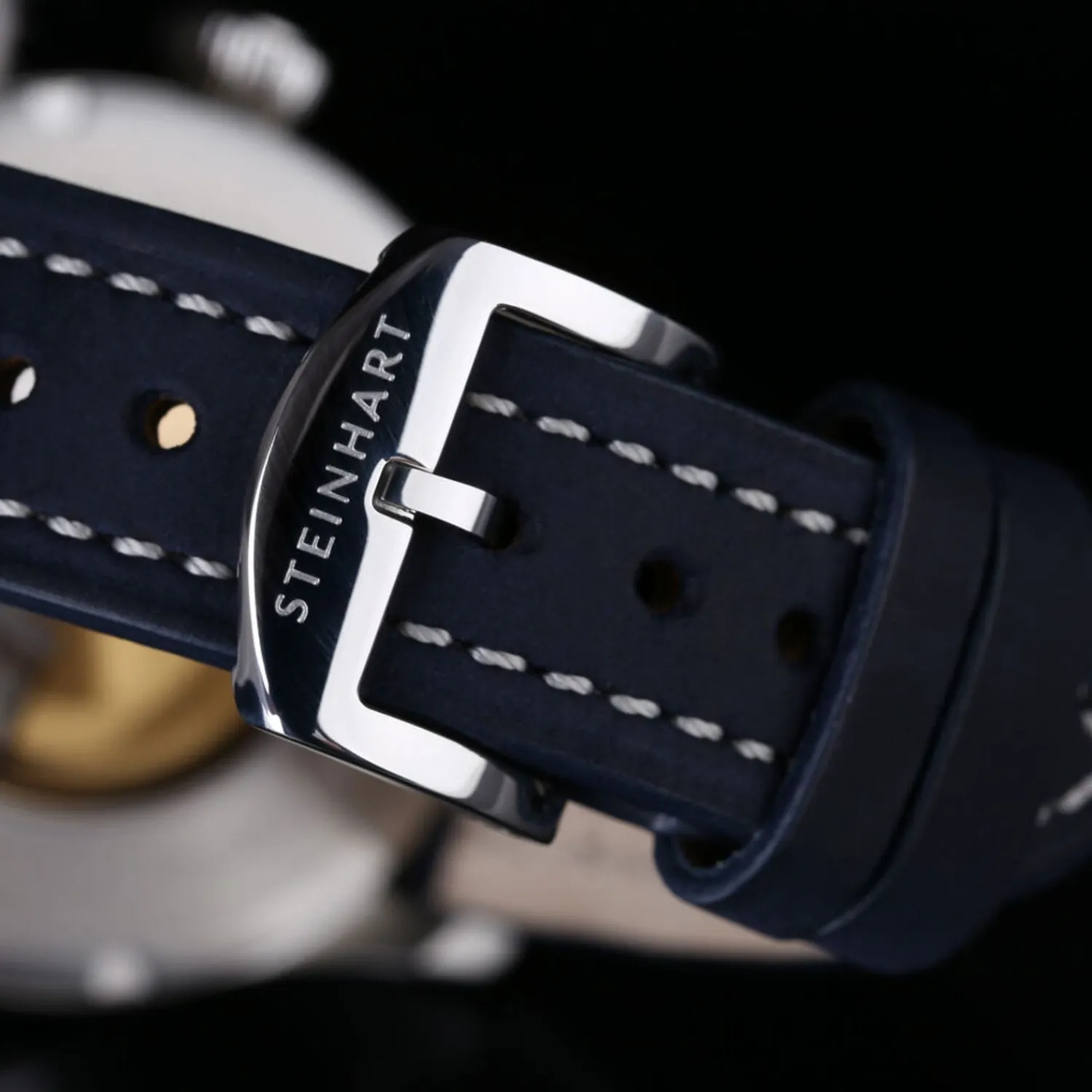 Steinhart Watches Maritieme Horloges^Mariene Maanfase Blauw