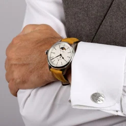 Steinhart Watches Maritieme Horloges^Mariene Maanfase Zilver