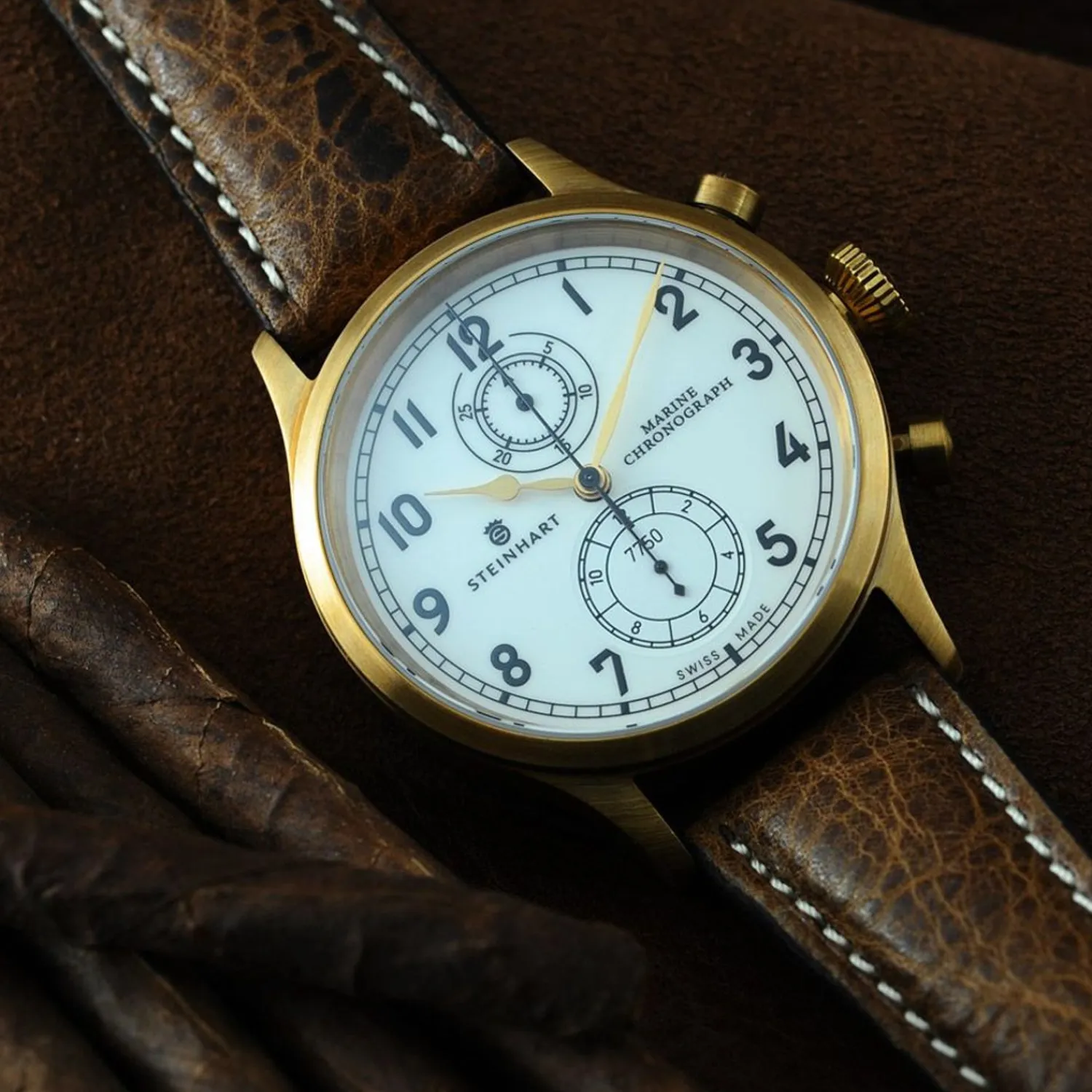 Steinhart Watches Premium Lijn^Marine-Chronograaf Brons Premium