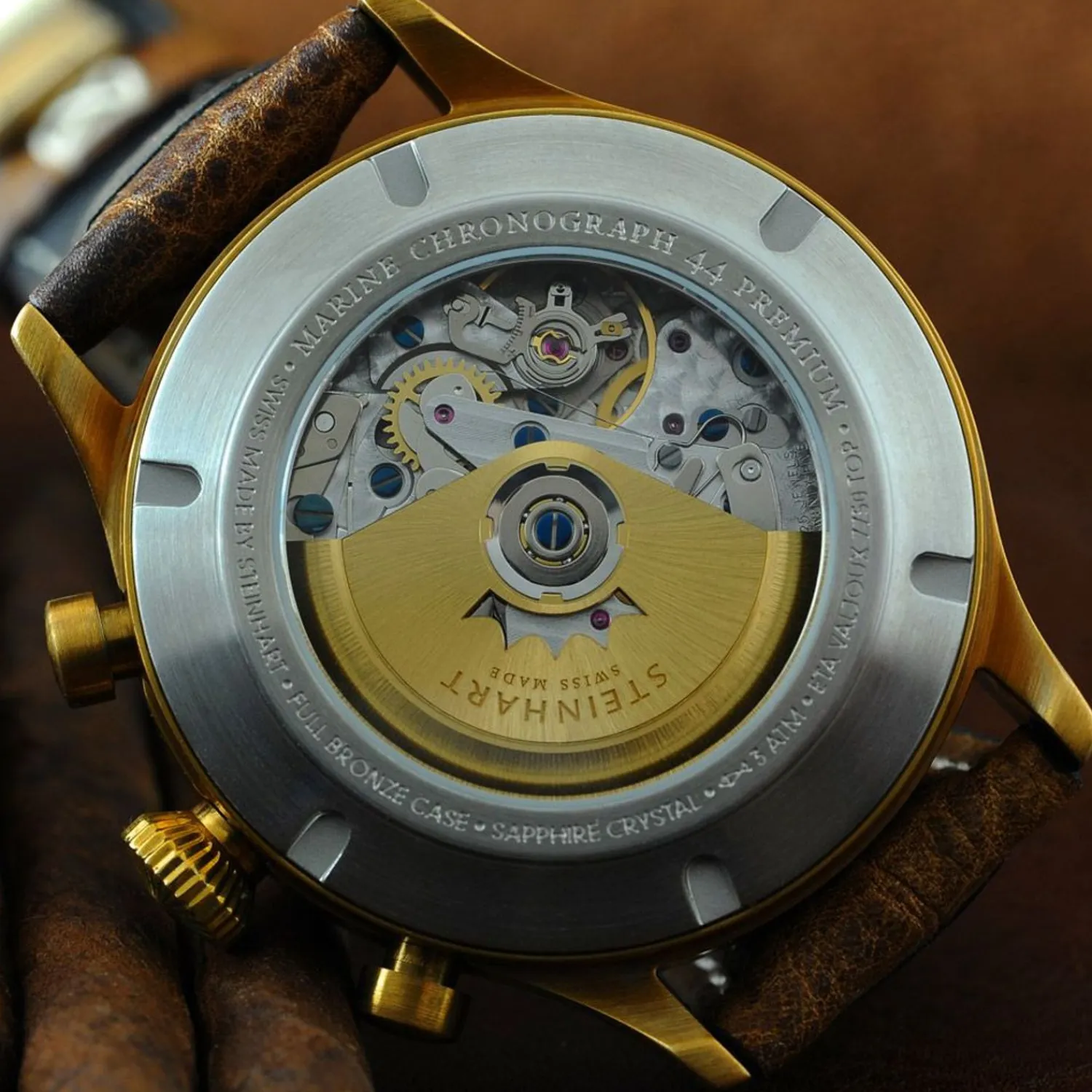Steinhart Watches Premium Lijn^Marine-Chronograaf Brons Premium