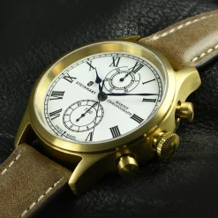 Steinhart Watches Premium Lijn^Marinechronograaf Brons Premium Romisch