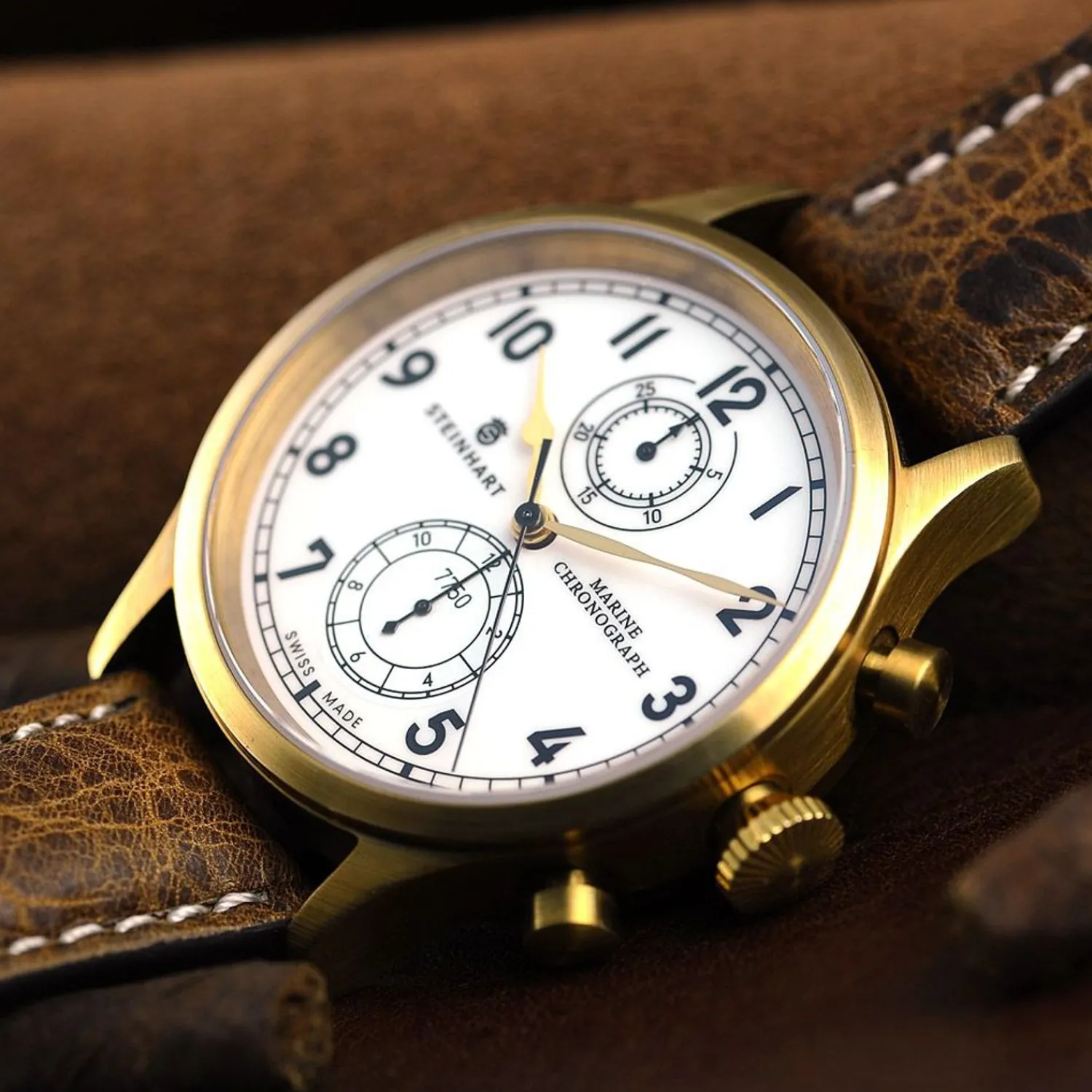 Steinhart Watches Maritieme Horloges^Marine-Chronograaf Brons Premium