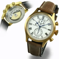 Steinhart Watches Maritieme Horloges^Marinechronograaf Brons Premium Romisch