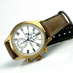 Steinhart Watches Maritieme Horloges^Marinechronograaf Brons Premium Romisch