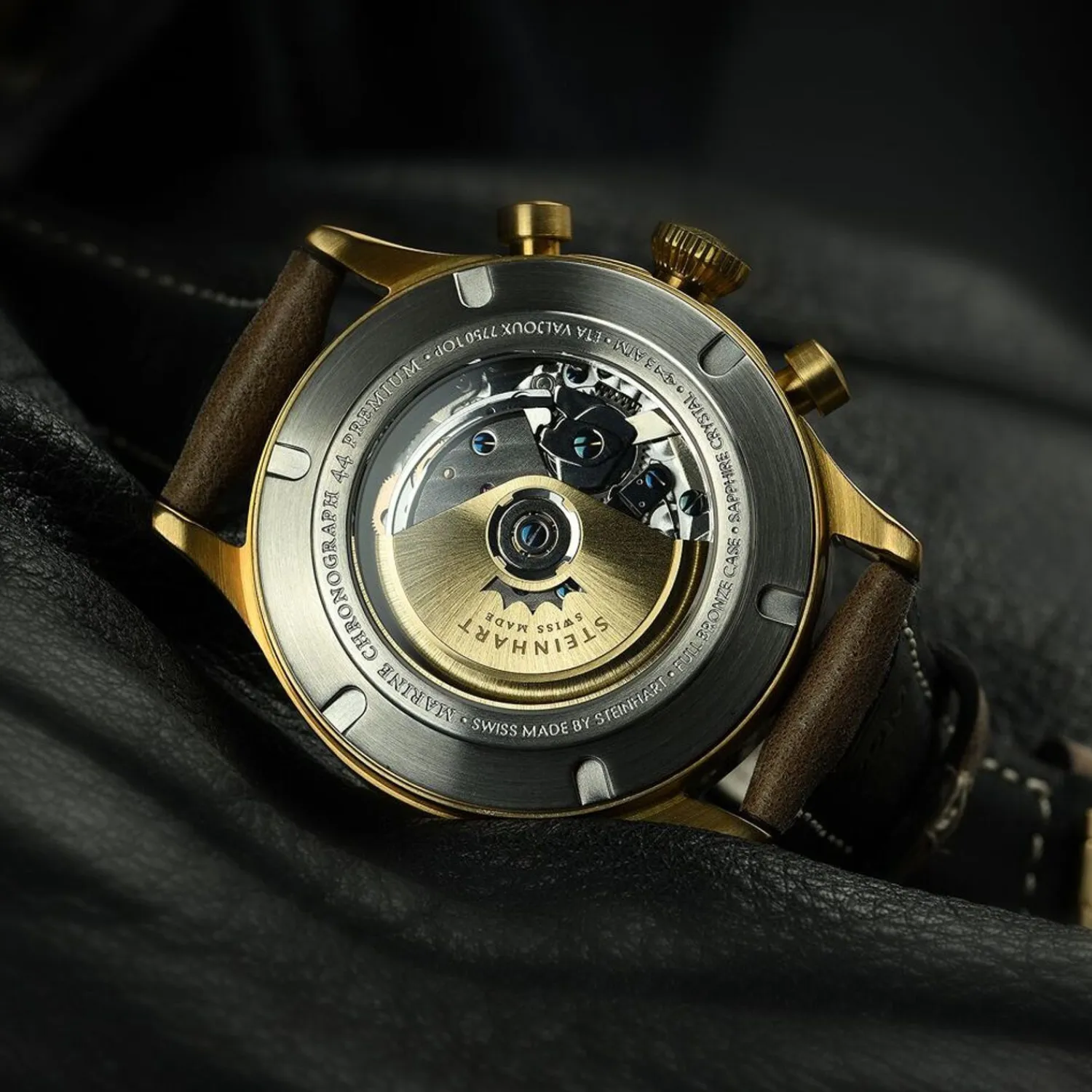 Steinhart Watches Maritieme Horloges^Marinechronograaf Brons Premium Romisch