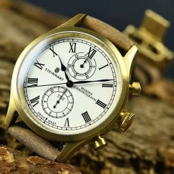 Steinhart Watches Maritieme Horloges^Marinechronograaf Brons Premium Romisch