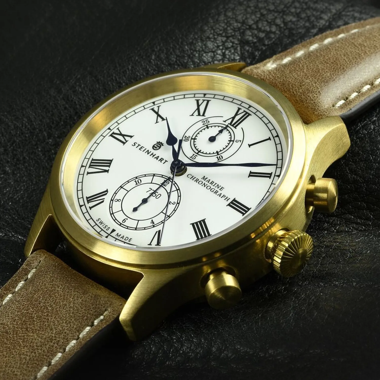 Steinhart Watches Maritieme Horloges^Marinechronograaf Brons Premium Romisch