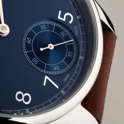 Steinhart Watches Maritieme Horloges^Marine Chronometer 42 Blauw Arabisch