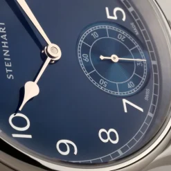 Steinhart Watches Maritieme Horloges^Marine Chronometer 42 Blauw Arabisch
