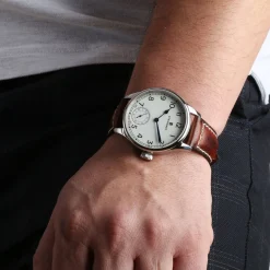 Steinhart Watches Maritieme Horloges^Marine Chronometer 42 Wit Arabisch