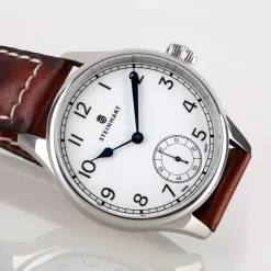 Steinhart Watches Maritieme Horloges^Marine Chronometer 42 Wit Arabisch
