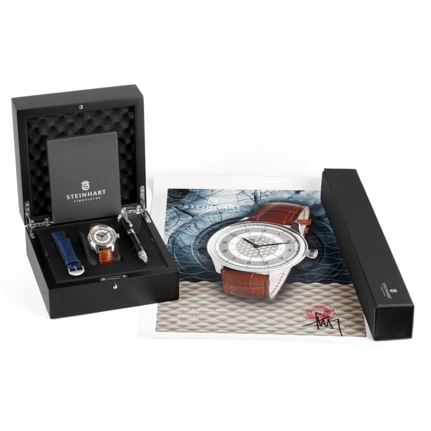 Steinhart Watches Beperkte Editie^Marine Limited Edition Zilver
