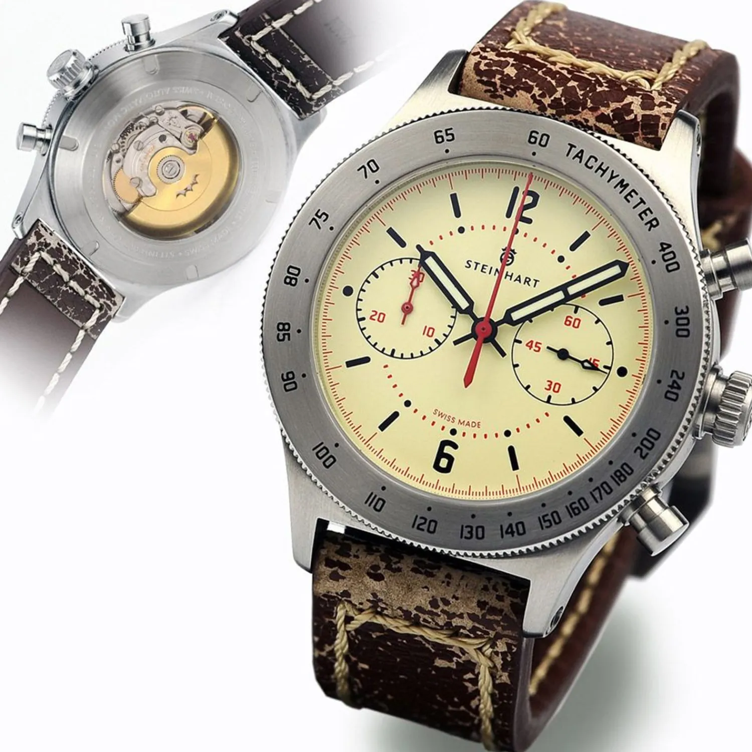 Steinhart Watches Maritieme Horloges^Marineofficier Beige