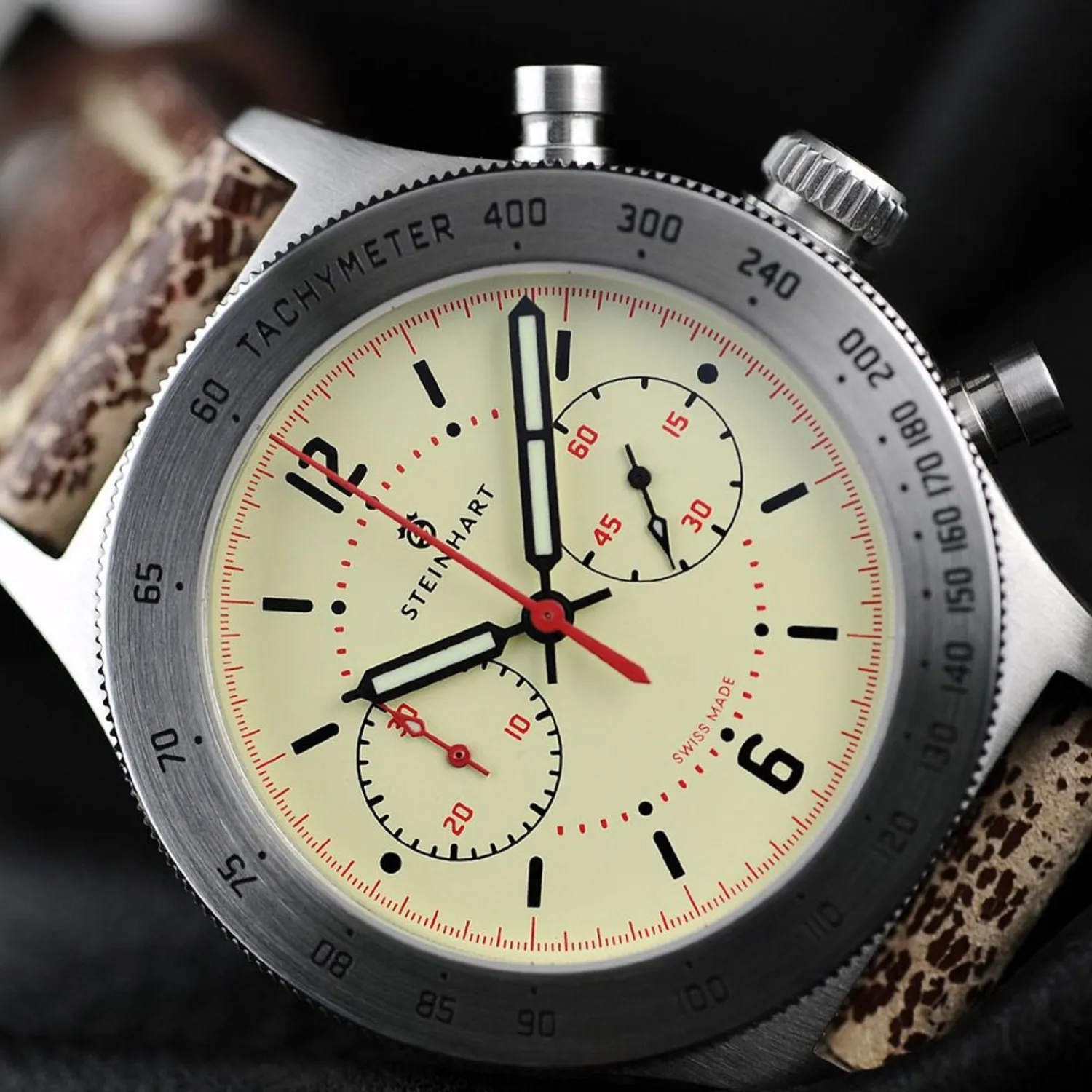 Steinhart Watches Maritieme Horloges^Marineofficier Beige