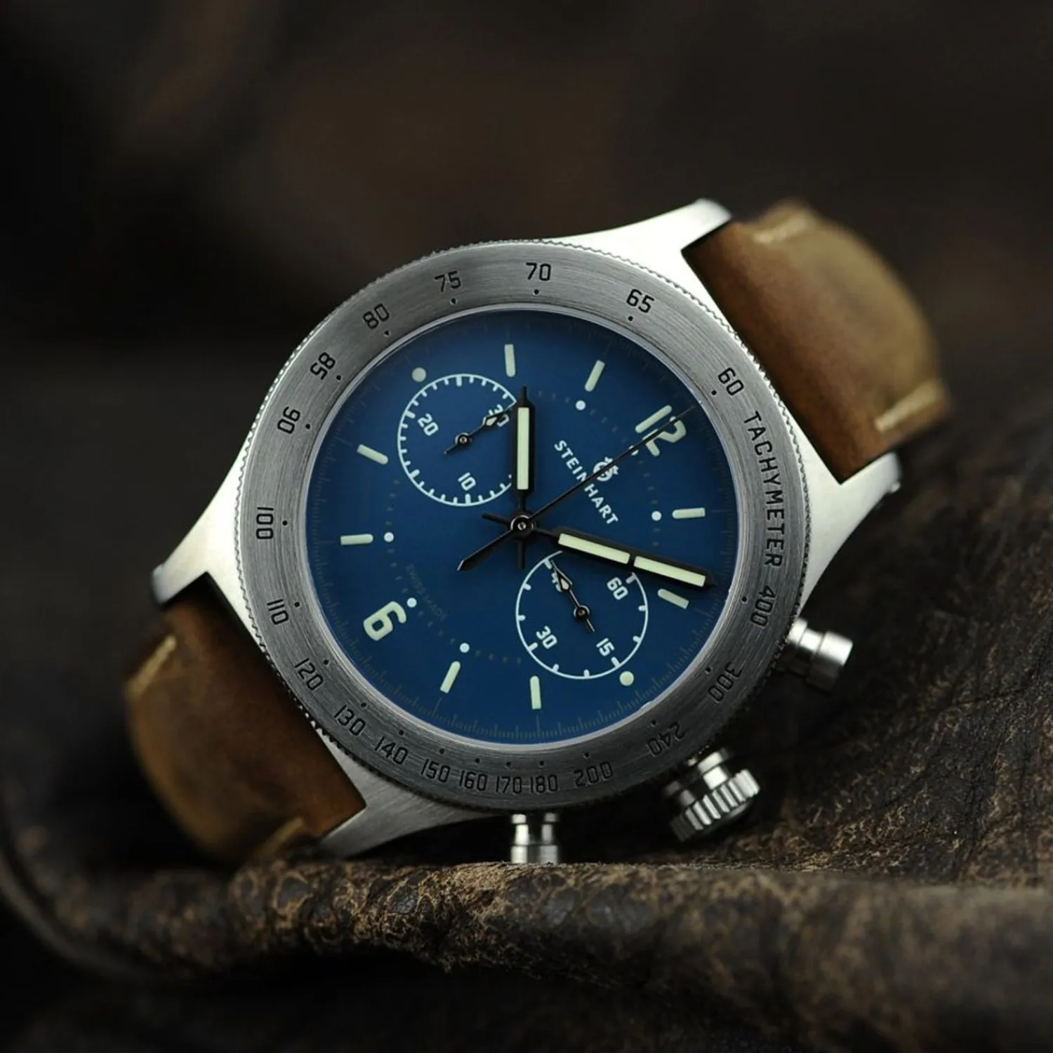 Steinhart Watches Maritieme Horloges^Marineofficier Blauw