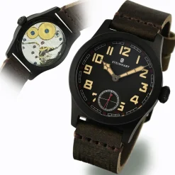 Steinhart Watches Verdere Modellen^Militair 42 Handopwinder Zwart