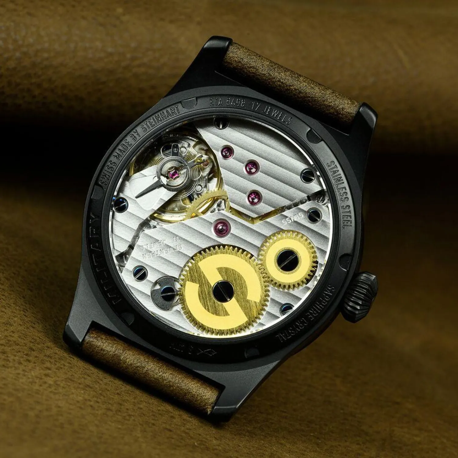 Steinhart Watches Verdere Modellen^Militair 42 Handopwinder Zwart