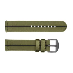 Steinhart Watches Bandjes 20 Mm^Nato Band Groen/Zwart Met Oem Dlc Maat L