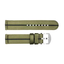 Steinhart Watches Bandjes 20 Mm^Nato Band Groen/Zwart Met Oem-Gesp Maat S