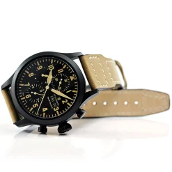 Steinhart Watches Pilotenhorloges^Nav B Chrono Ii Zwart Dlc