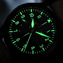 Steinhart Watches Pilotenhorloges^Nav B Chrono Ii Zwart Dlc