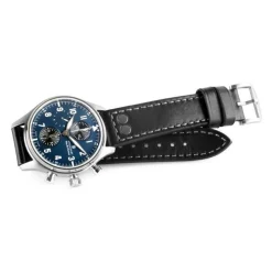 Steinhart Watches Pilotenhorloges^Nav.B-Chrono 42 Klassiek A-Type Blauw